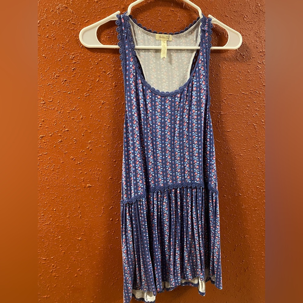 Matilda Jane Women’s Floral Tunic - Beyond The Horizon Tunic Tank - Size Medium